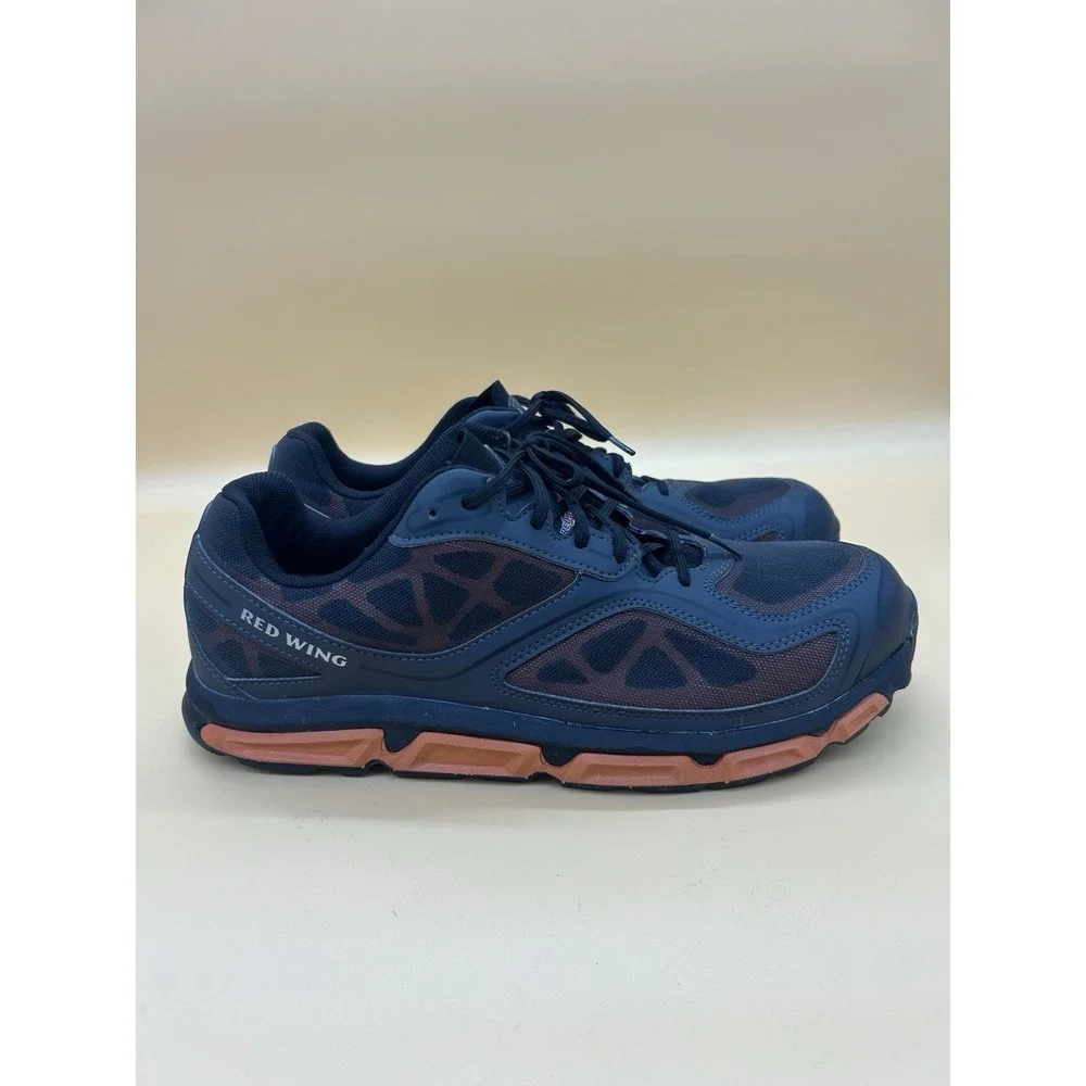 Red Wing 6338 Steel Toe Work Shoes Men's Size 12 E2 Black‎ Orange Safety Toe
